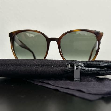 celine cl 41068 s|CELINE Thin Mary Sunglasses CL 41068/S Black .